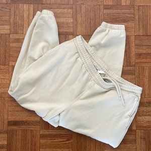 H&M Light Yellow Sweat Pants